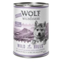Little Wolf Of Wilderness Saver Pack 24 X 400g -Happy Pet Shop wow junior wildhills 400g 1000x1000 5