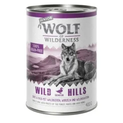Wolf Of Wilderness Senior Saver Pack 24 X 400g -Happy Pet Shop wow senior wildhills 400g 1000x1000 8
