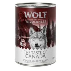 Wolf Of Wilderness "The Taste Of" Saver Pack 24 X 400g 10 Wolf Of Wilderness "The Taste Of" Saver Pack 24 X 400g -Happy Pet Shop wow tasteof canada 400g 1000x1000 0