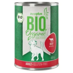 Zooplus Bio Adult Organic Saver Pack 24 X 400g -Happy Pet Shop zooplus bio dog adult beef 400g 1000x1000 1