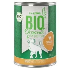 Zooplus Bio Adult Organic Saver Pack 24 X 400g -Happy Pet Shop zooplus bio dog adult chicken 1000x1000 400g 0