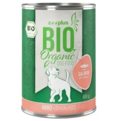 Zooplus Bio Adult Organic Saver Pack 24 X 400g -Happy Pet Shop zooplus bio dog adult salmon 400g 1000x1000 n 5