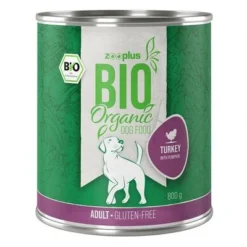 Zooplus Bio Adult Organic Saver Pack 24 X 800g -Happy Pet Shop zooplus bio dog adult turkey 800g 1000x1000 4