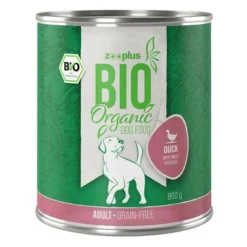 Zooplus Bio Adult Organic Saver Pack 24 X 800g -Happy Pet Shop zooplus bio dog gf adult duck 800g 1000x1000 0
