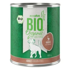 Zooplus Bio Adult Organic Saver Pack 24 X 800g -Happy Pet Shop zuuplus bio dog gf adult goose 800g 1000x1000 7